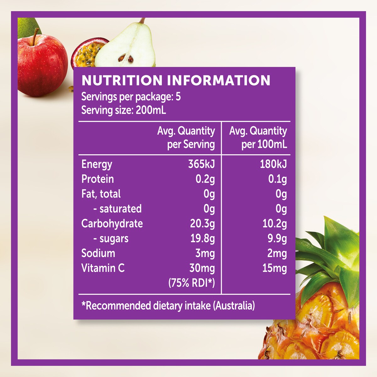 Golden Circle Golden Pash Fruit Drink 1L