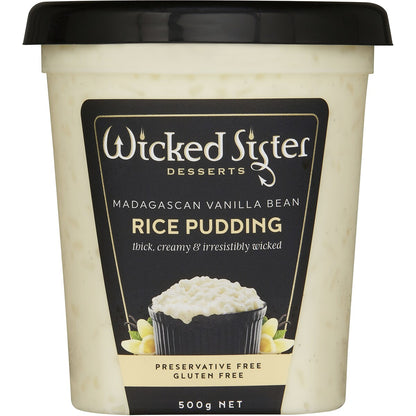Wicked Sister Vanilla Bean Rice Pudding 500g