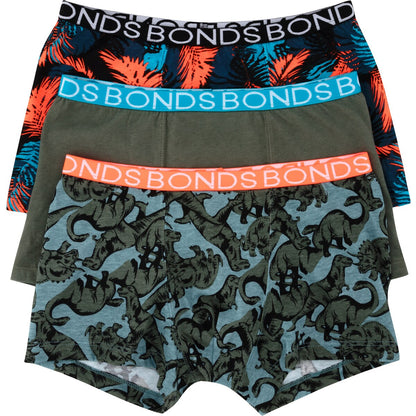 Bonds Boys Underwear Trunks Size 12-14 Or 14-16 Assorted 3 Pack