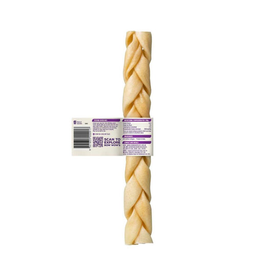 Bow Wow Braided Collagen Stick 10in Dog Treat - 1 Pack