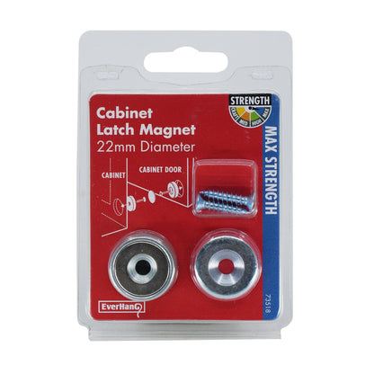 Everhang Magnetic Pull Latch Set - 10.35kg Neodymium - Strong & Durable