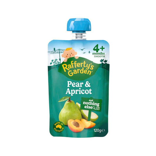 Rafferty's Garden Pear & Apricot Puree And Nothing Else Baby Food Pouch 4+ M ... 120g