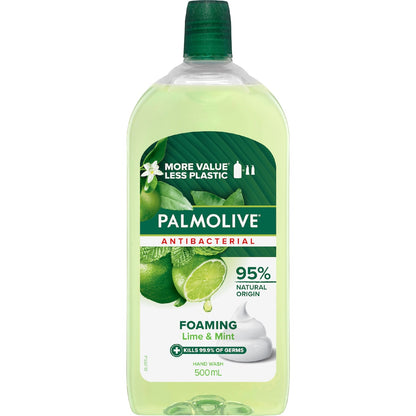Palmolive Antibacterial Foaming Hand Wash Lime & Mint Refill 500ml