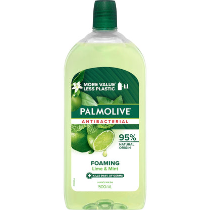Palmolive Antibacterial Foaming Hand Wash Lime & Mint Refill 500ml