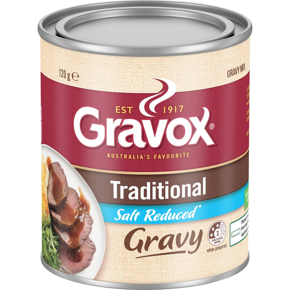 Gravox Traditional Salt Reduced Gravy Mix Tin 120g
