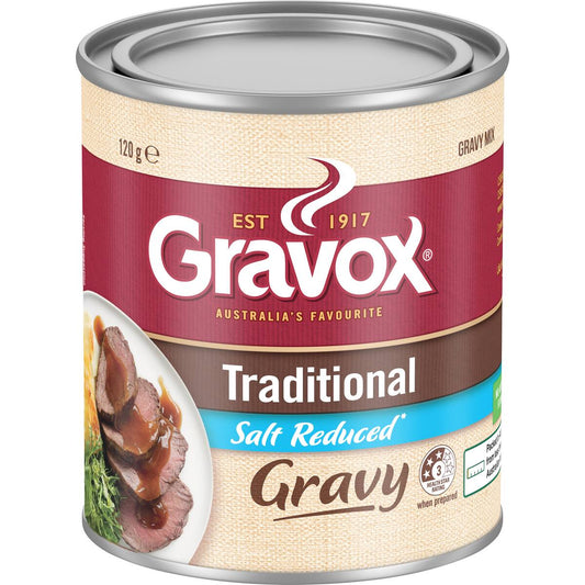 Gravox Traditional Salt Reduced Gravy Mix Tin 120g