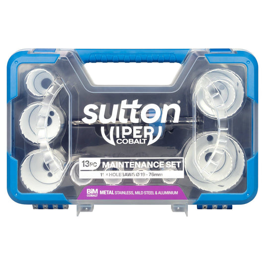 Sutton Tools Bi Metal Viper Cobalt Holesaw Set - 13 Piece