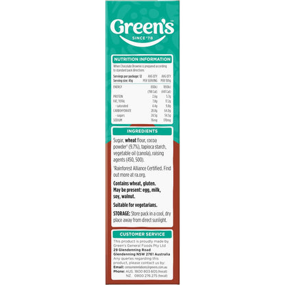 Greens Brownie Mix Chocolate 380g