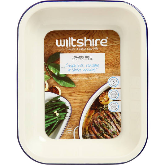 Wiltshire Enamel Baking Dish 26cm 1.5l Each