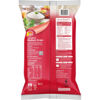 Sunrice White Rice Calrose Medium Grain 10kg