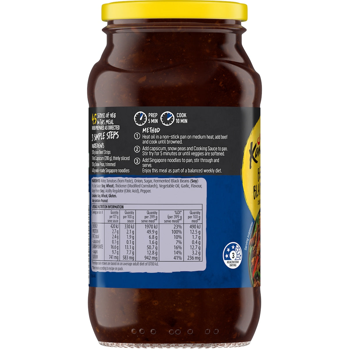 Kan Tong Black Bean Stir Fry Cooking Sauce 510g