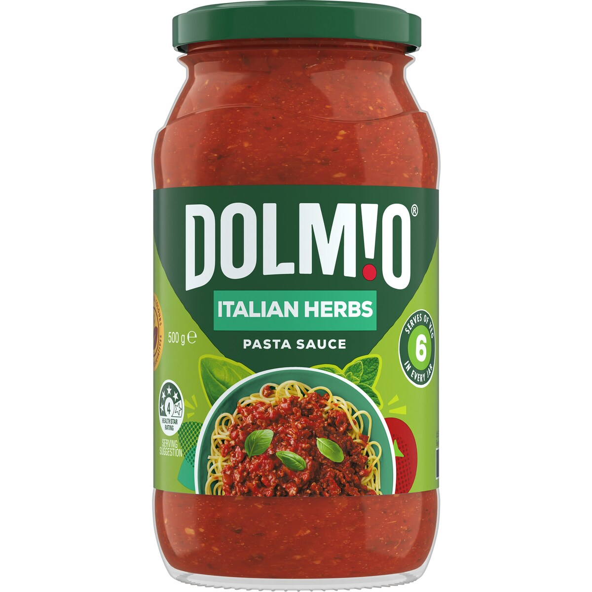 Dolmio Extra Italian Herbs Tomato Pasta Sauce 500g