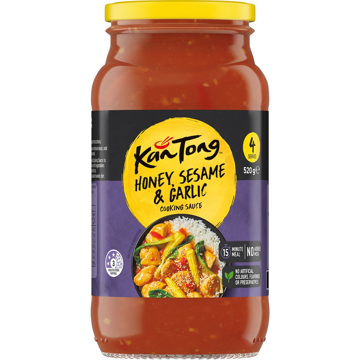 Kan Tong Stir Fry Sauce Honey Sesame & Garlic 520g
