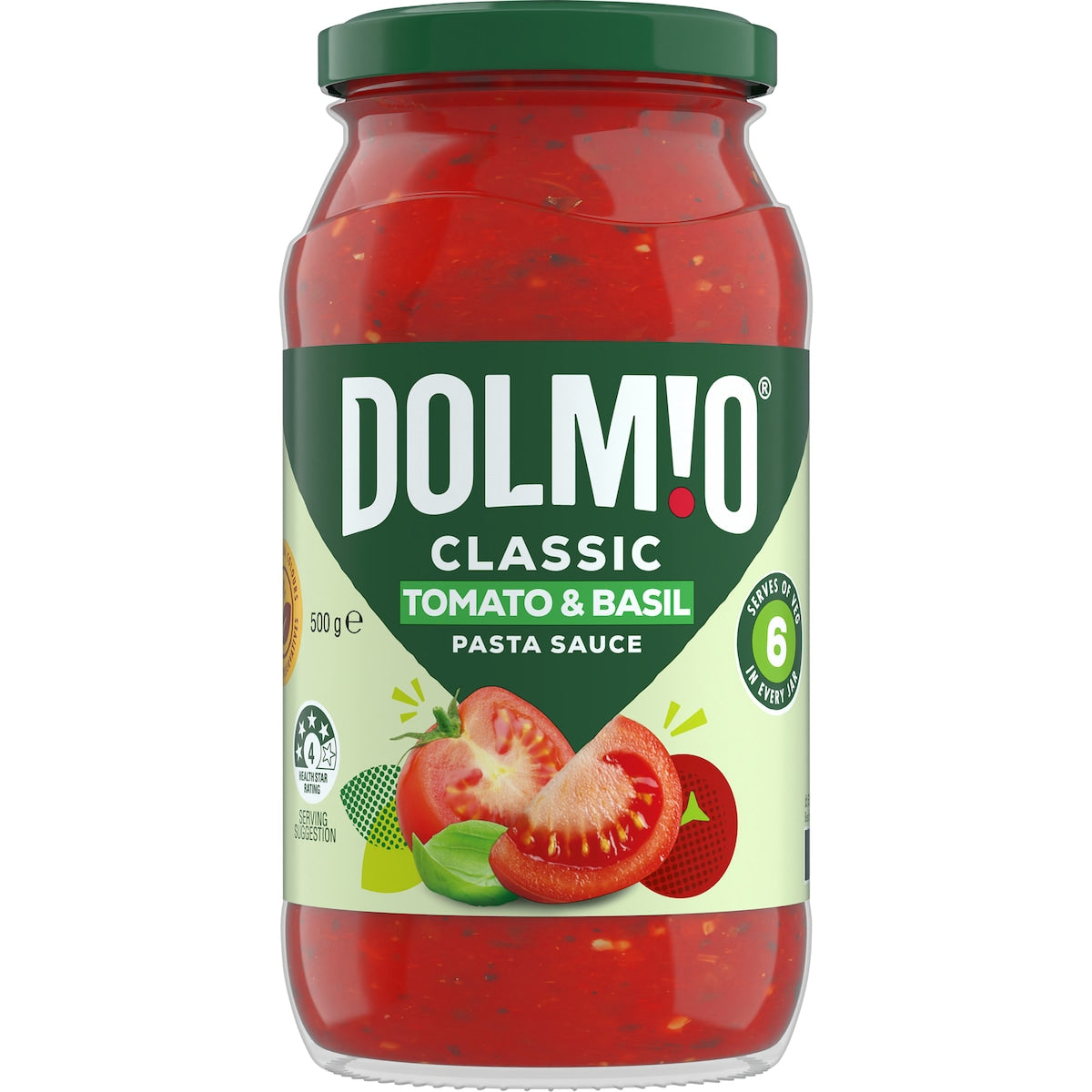 Dolmio Classic Tomato With Basil Pasta Sauce 500g