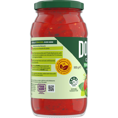 Dolmio Classic Tomato With Basil Pasta Sauce 500g