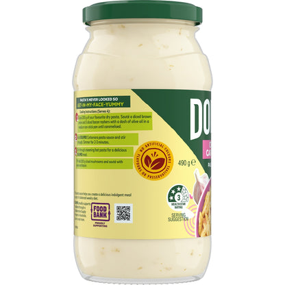 Dolmio Creamy Carbonara Pasta Sauce 490g