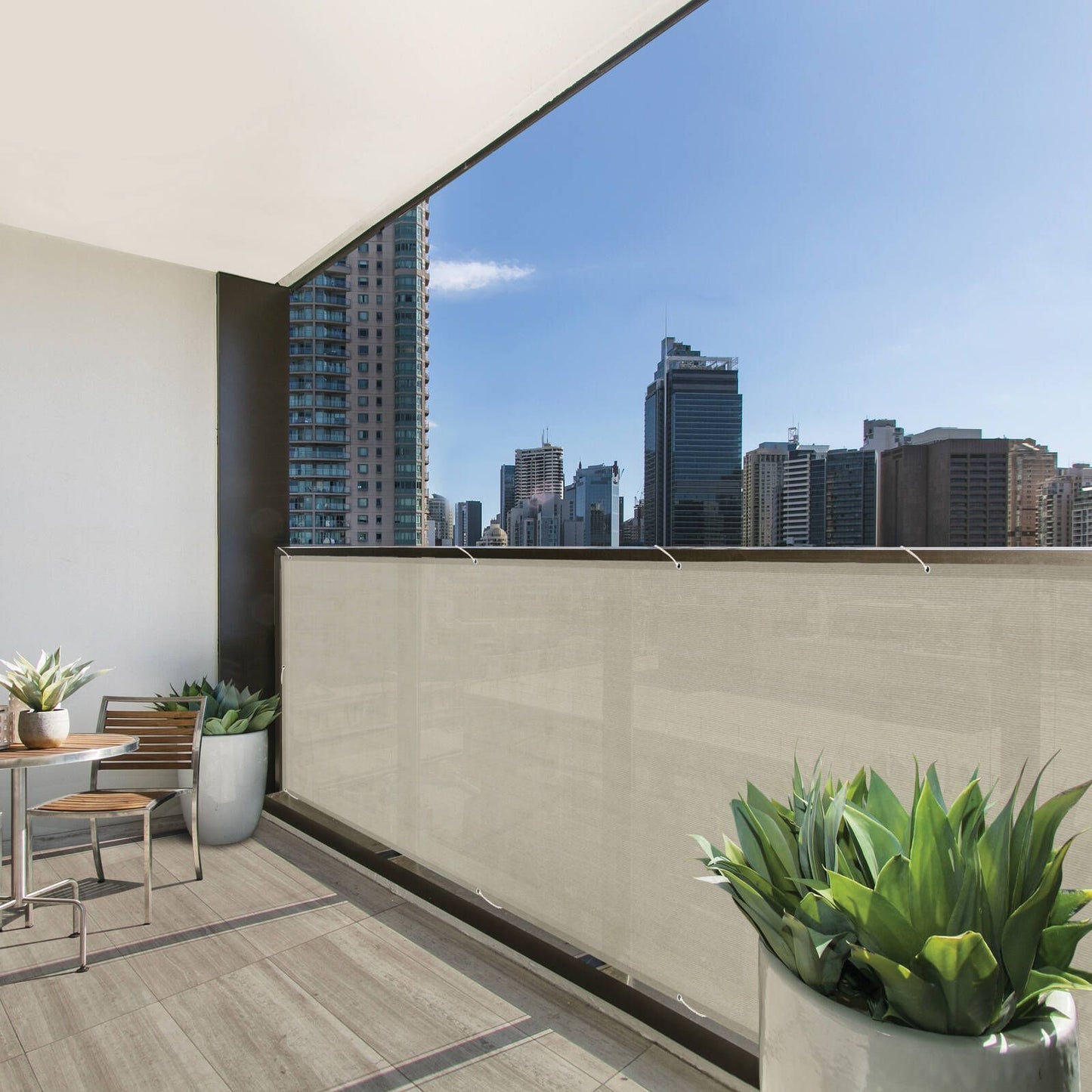 Pillar Balcony Screen - 0.9 x 6m - 85% UV