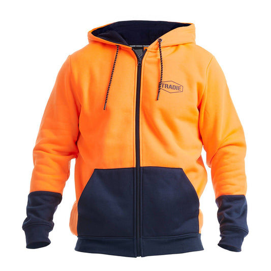 Tradie Hi Vis Orange Hoodie - 2XL