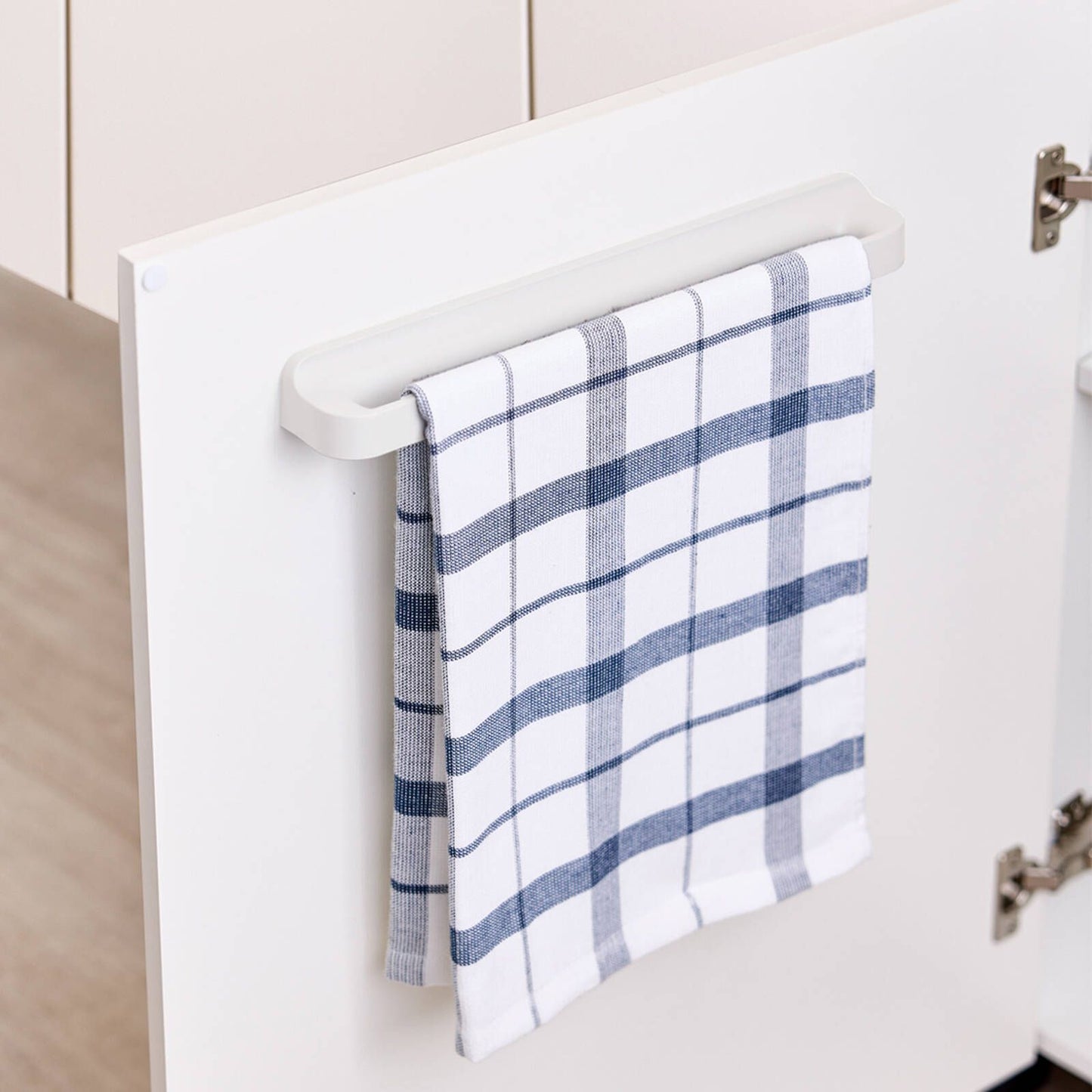 EzyStorage Kitchen Tea Towel Holder - 350mm - White