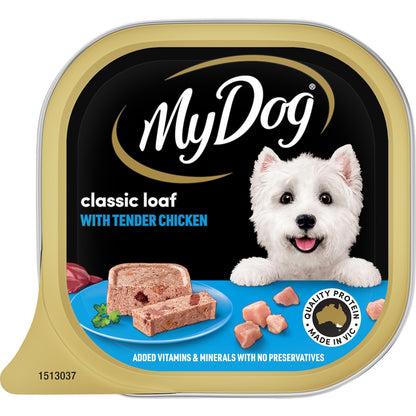 My Dog Adult Classic Loaf Tender Chicken Wet Food Tray 100g