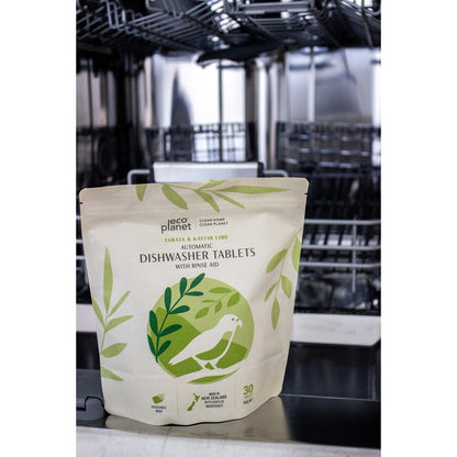 Eco Planet Automatic Dishwasher Tablets With Rinse Aid 30 pack