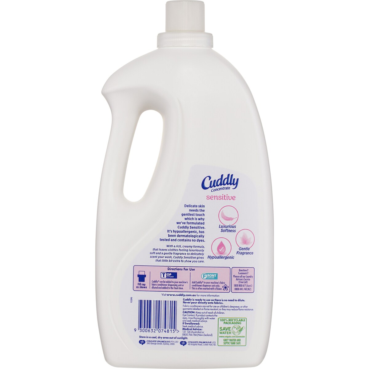 Cuddly Ultra Fabric Softener Sensitive 2L