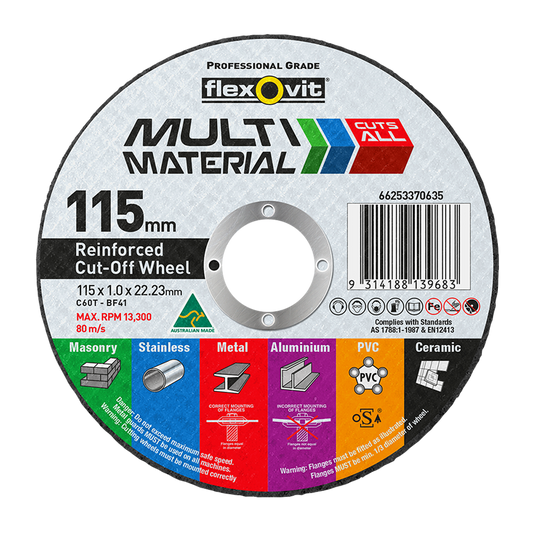 Flexovit Cut Off Wheel - 115mm x 1mm