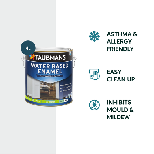 Taubmans Accent Semi Gloss Water Based Enamel Paint - 4L