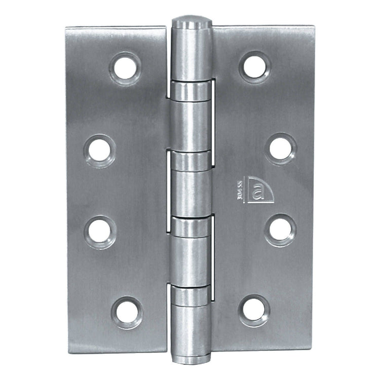Austyle Heavy Duty Hinge - 100 x 75mm - Polished Stainless Steel - 2 Pack