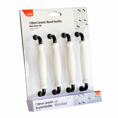 Taskmaster Ceramic Cabinet Handle - 128 x 32mm - 4 Pack
