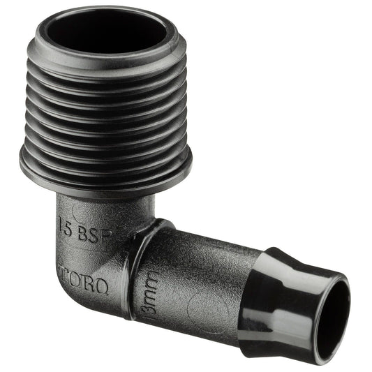 Toro Barbed Male Elbow - 13 x 15mm
