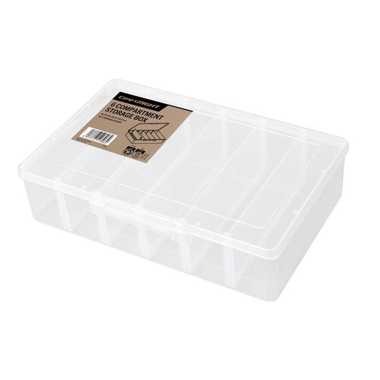 Craftright Organiser Storage Box - 6 Compartment - 300 x 200mm