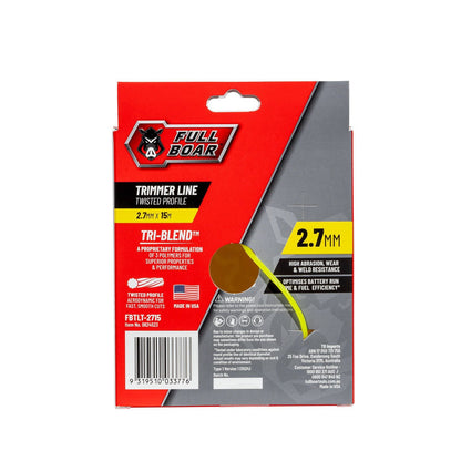Full Boar Trimmer Line - 2.7mm x 15m