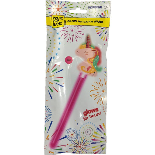 Korbond Whiz Pop Bang Glow Unicorn Wand Each