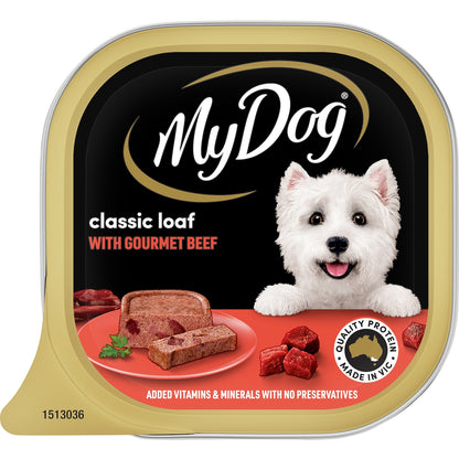 My Dog Adult Classic Loaf Gourmet Beef Wet Food Tray 100g