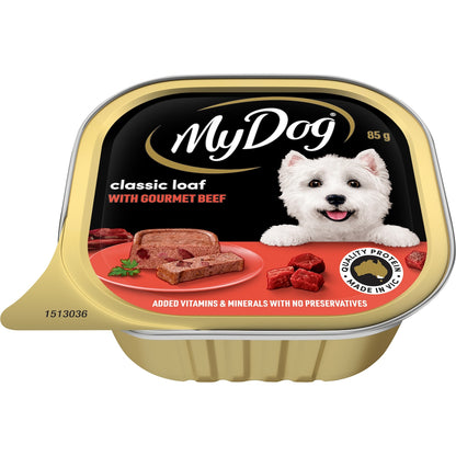 My Dog Adult Classic Loaf Gourmet Beef Wet Food Tray 100g