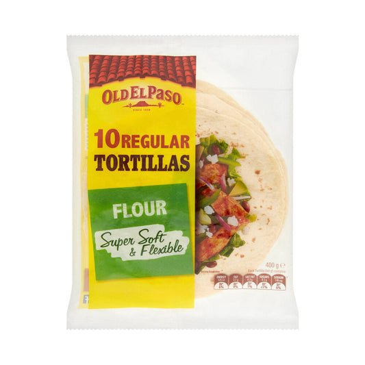 Old El Paso Regular Tortillas Fajita 10 Pack - 400g