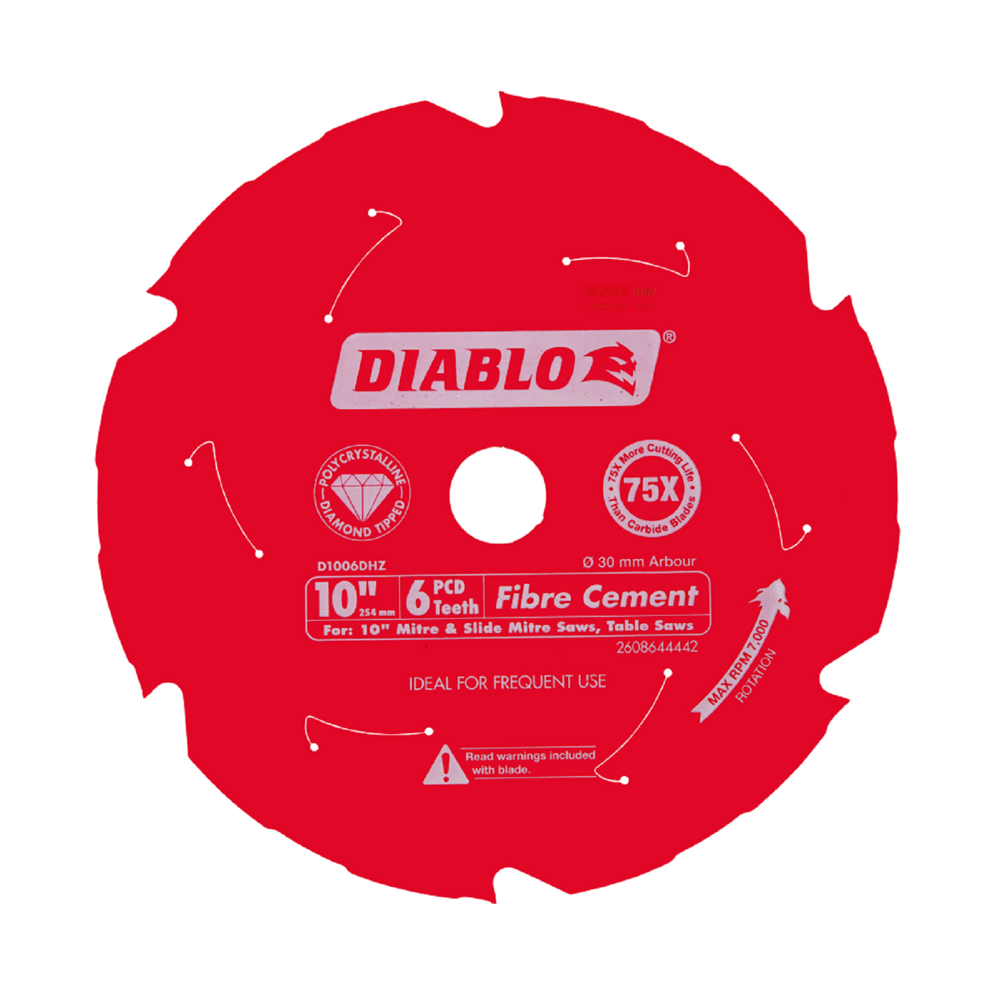Diablo Fibre Cement Blade - 254mm