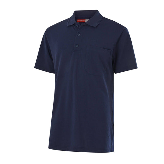 Hard Yakka Men's Short Sleeve Polo - XL - Navy