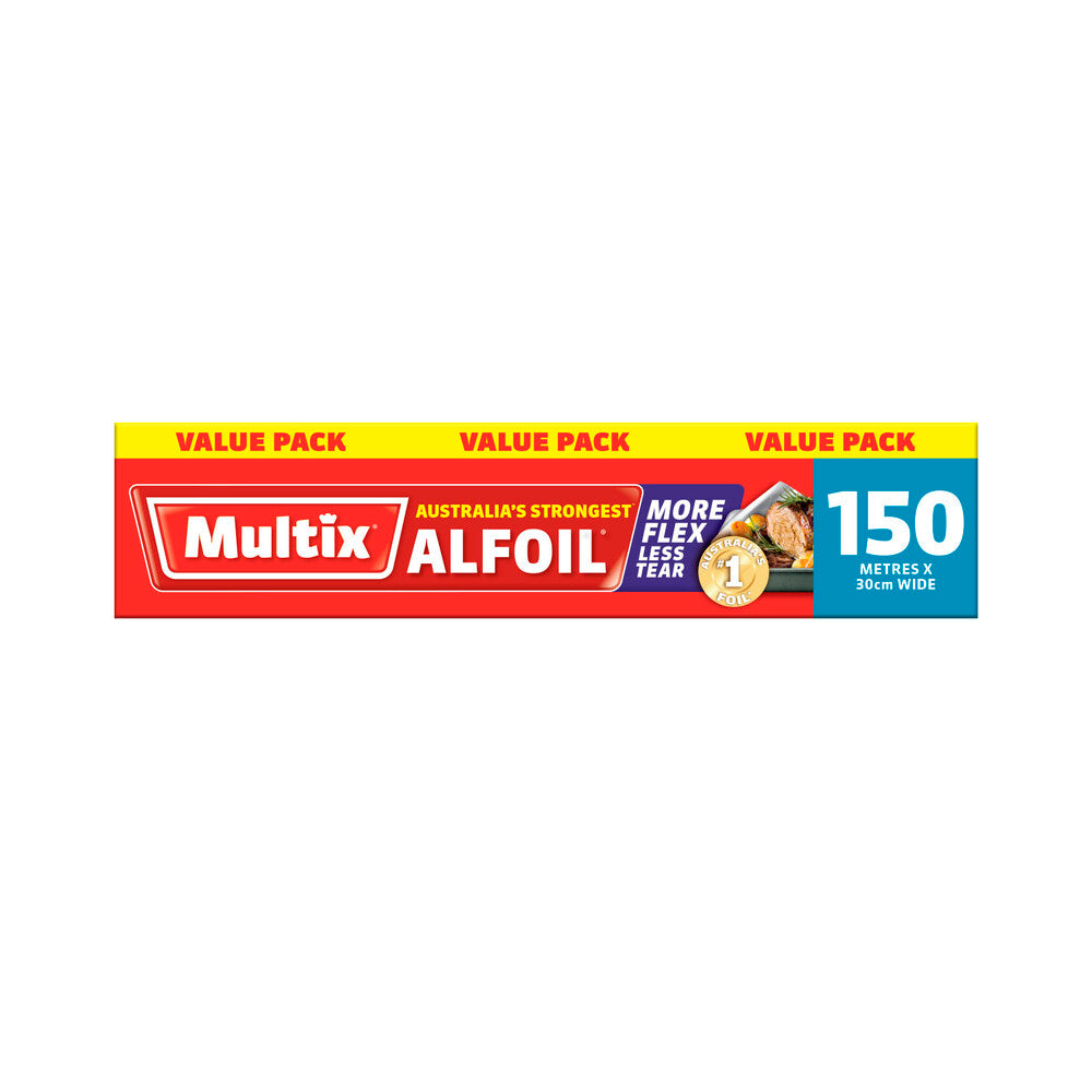 Multix Traditional Strength Aluminium Foil 30cm - 150m