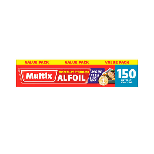 Multix Traditional Strength Aluminium Foil 30cm - 150m