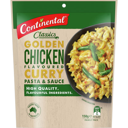 Continental Classics Pasta & Sauce Chicken Curry Family Pack 150g