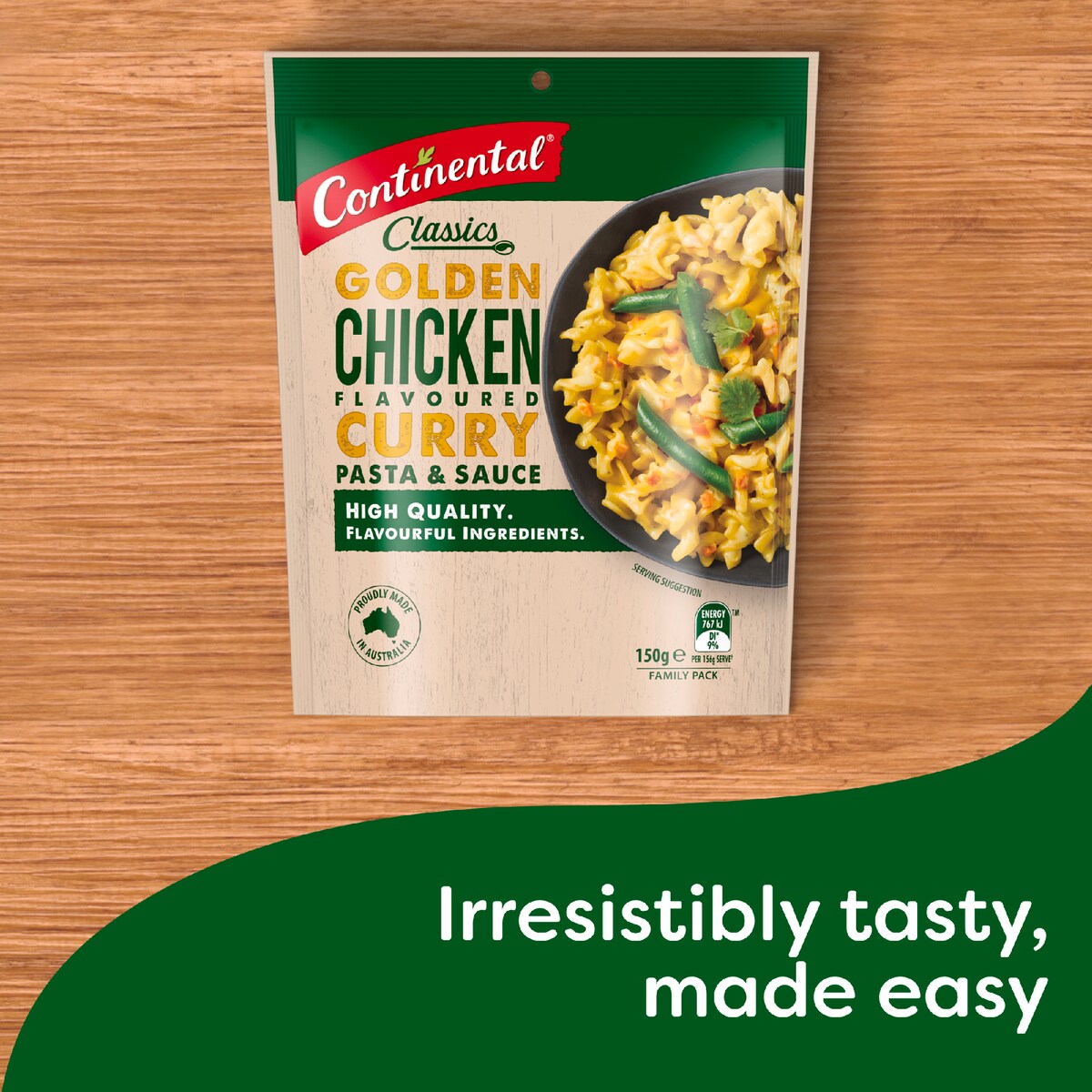 Continental Classics Pasta & Sauce Chicken Curry Family Pack 150g