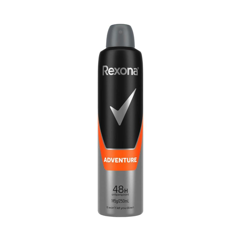 Rexona Men's Antiperspirant Aerosol Deodorant Adventure - 250mL