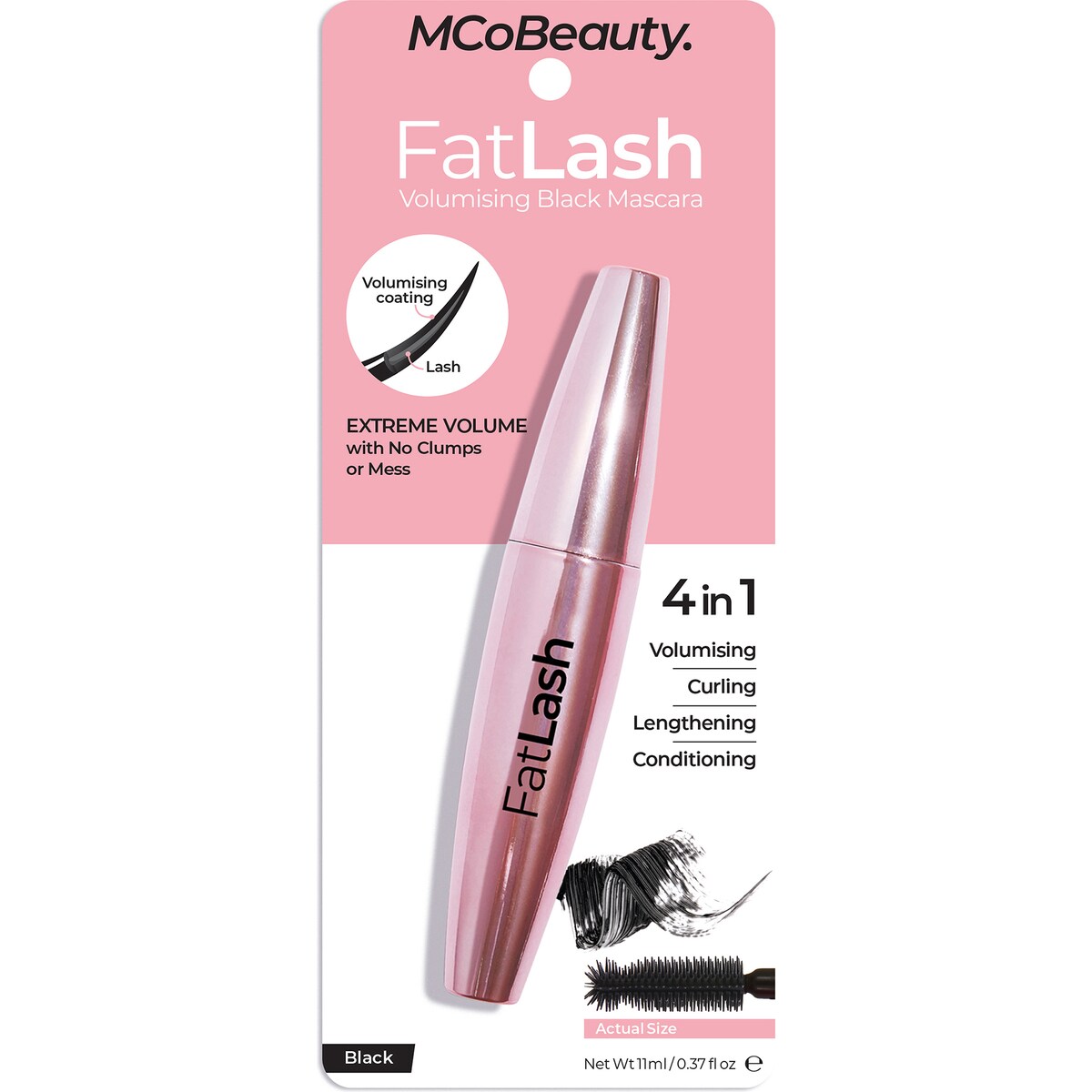 Mcobeauty Fatlash Voluminising Mascara Black 11ml