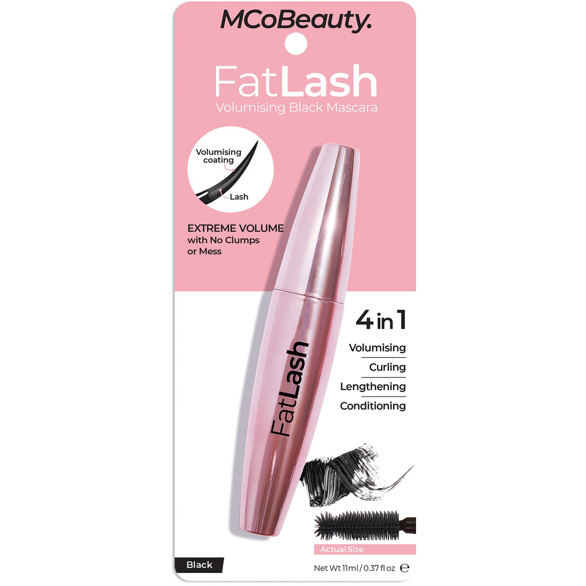Mcobeauty Fatlash Voluminising Mascara Black 11ml