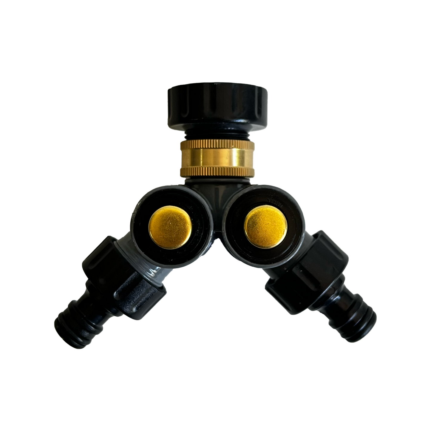 Bluhen Push Button 2 Way Outlet - Tap Mounter Brass Adaptor