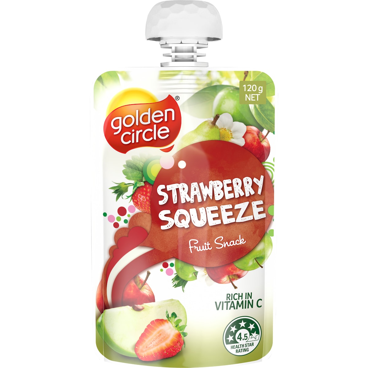 Golden Circle Strawberry Squeeze Fruit Pouch 120g