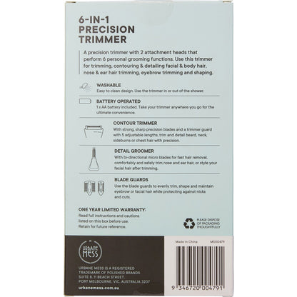 Urbane Mess 6 In 1 Trimmer Each