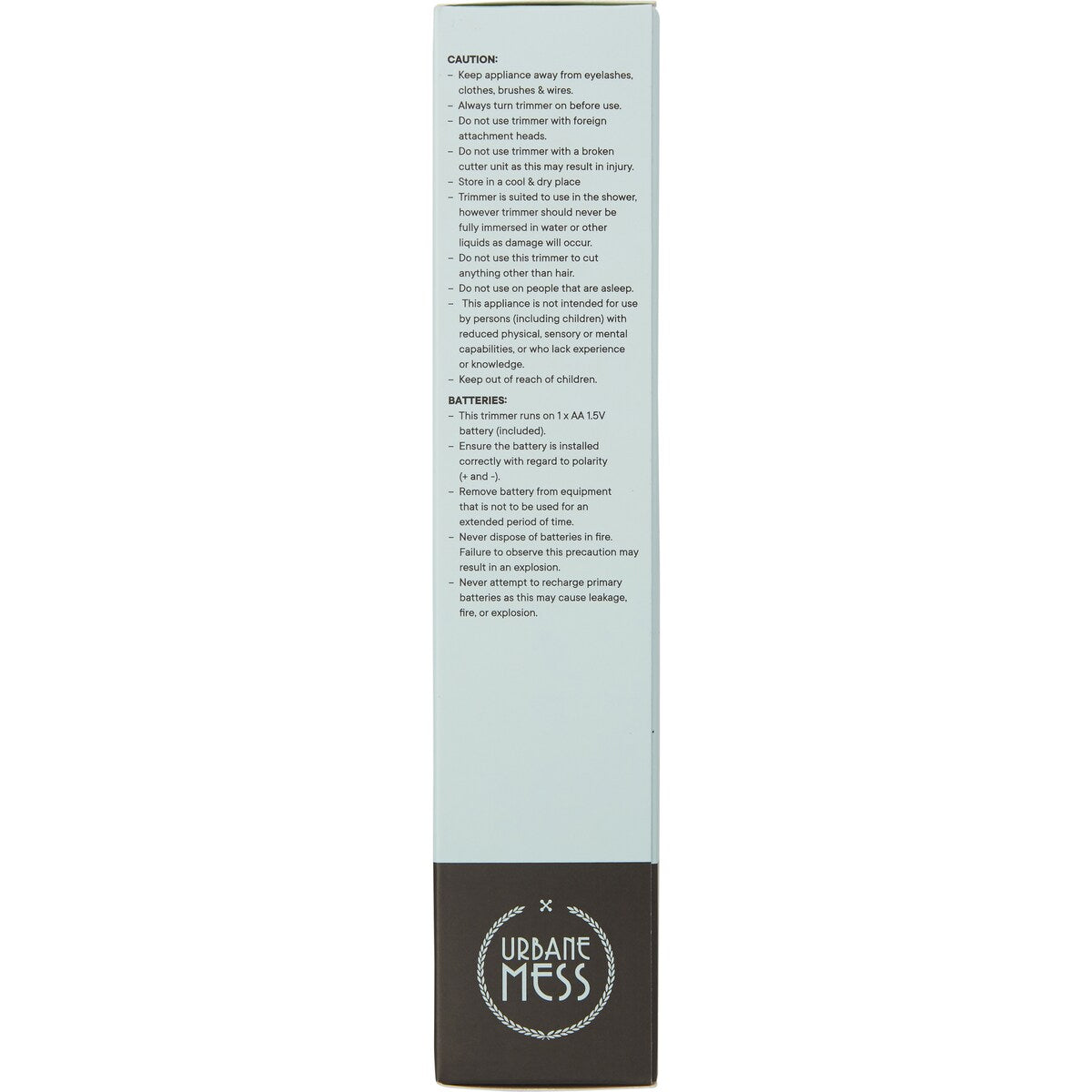 Urbane Mess 6 In 1 Trimmer Each